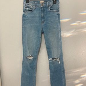 Mother The Insider Crop Step Fray size 27